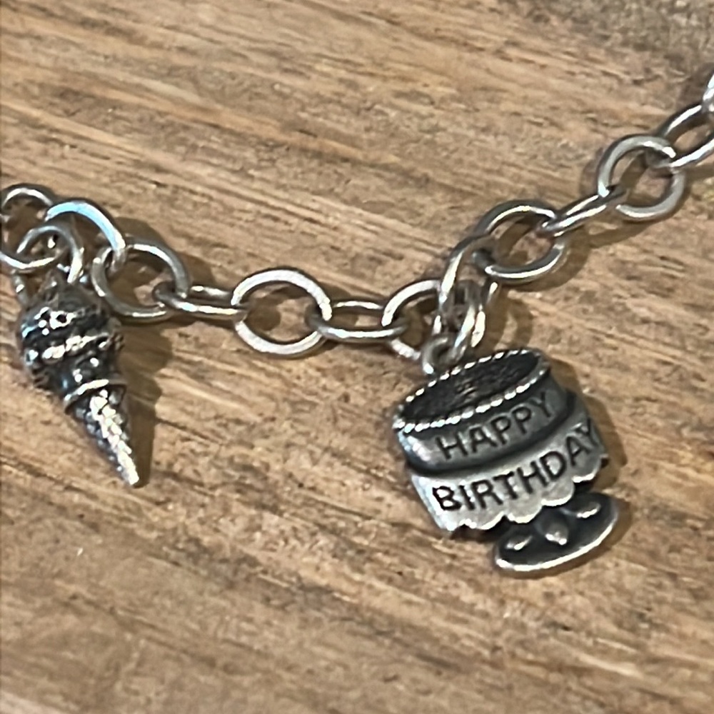 James Avery ice cream cone, birthday cake and bracket
